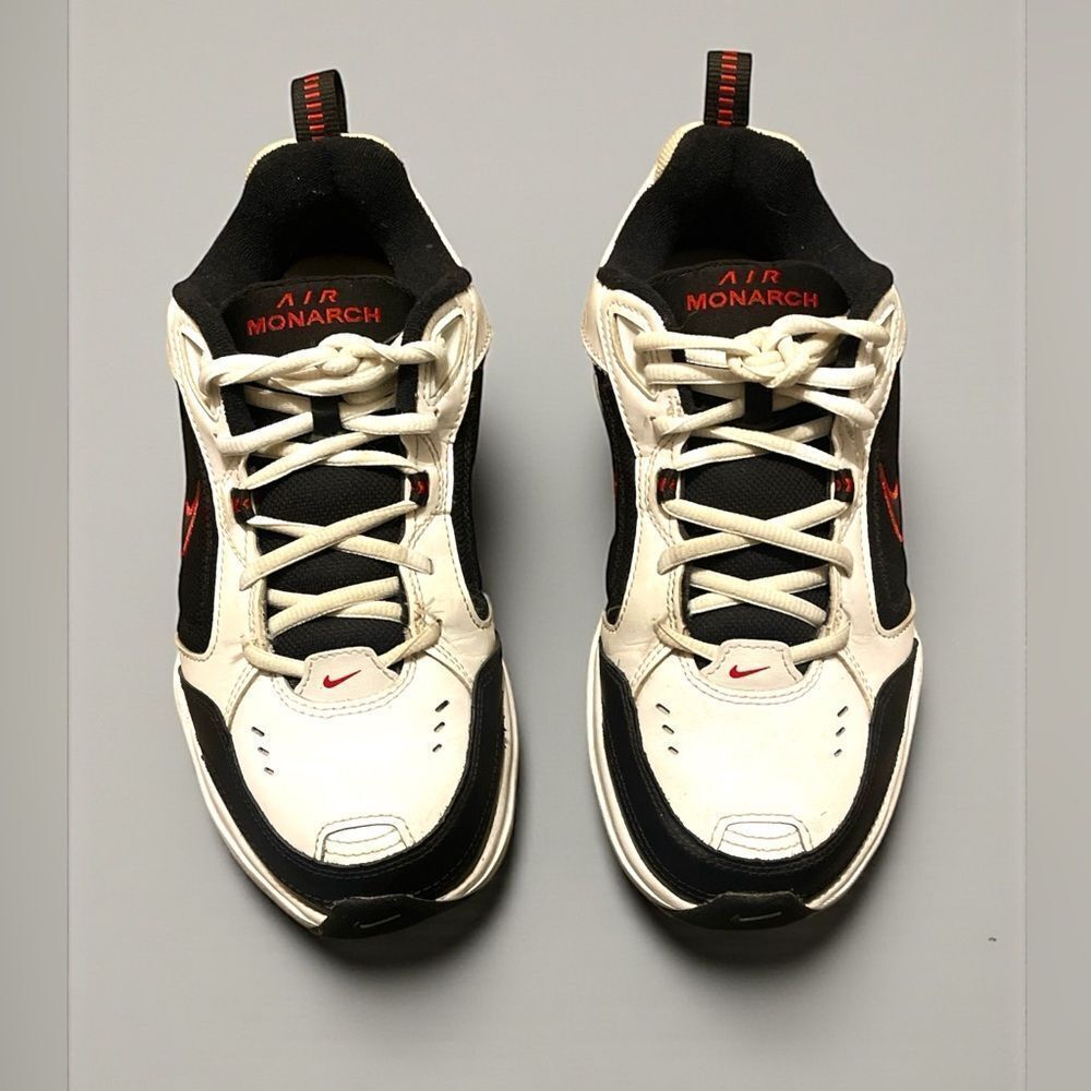 Nike Air Monarch IV Black and White Trainers